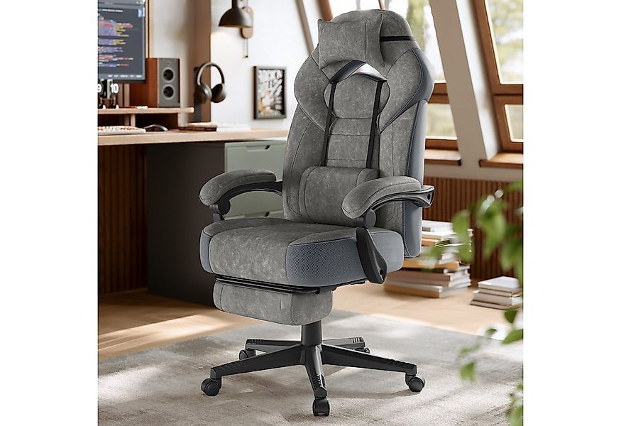 SONGMICS Bürostuhl, Gaming-Stuhl, Computerstuhl, ergonomisches Design, mit günstig online kaufen