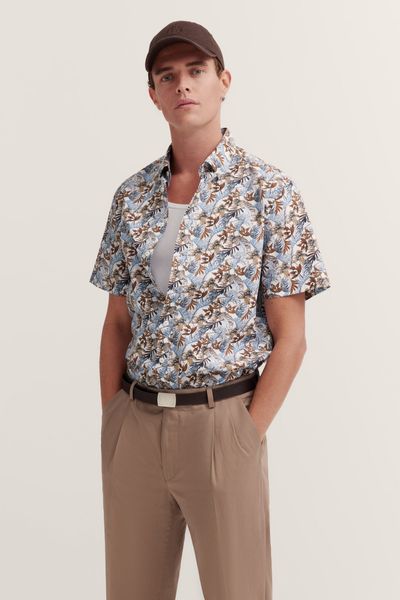 bugatti Kurzarmhemd mit Button-Down-Kragen günstig online kaufen