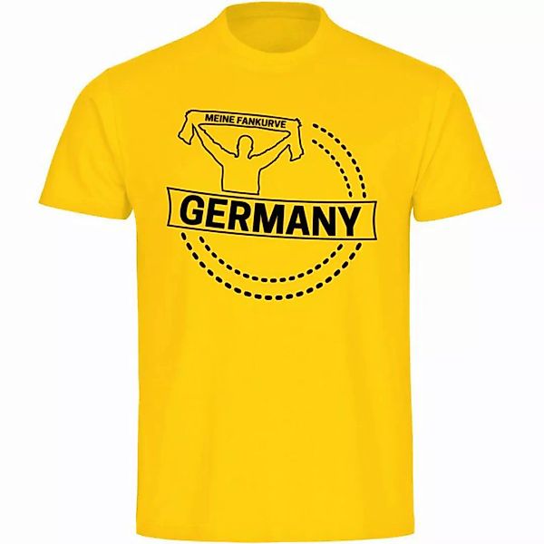 multifanshop T-Shirt Herren Germany - Meine Fankurve - Männer günstig online kaufen