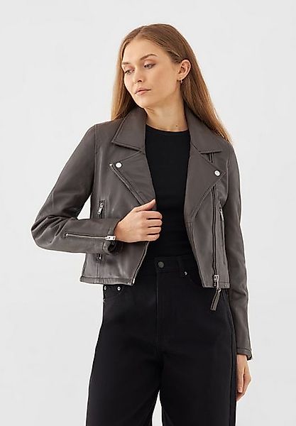 Bolongaro Trevor Bikerjacke MINIMAL BIKER Asymmetrischer Vorderverschluss, günstig online kaufen