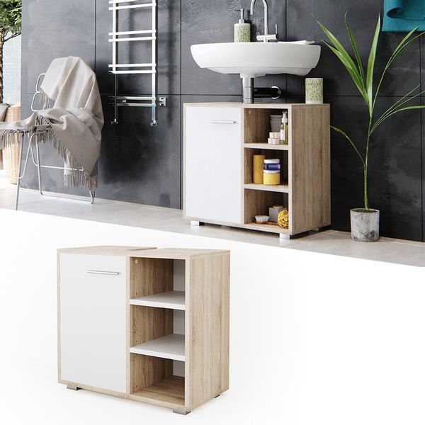 Vicco Waschbeckenunterschrank Perry, Sonoma, 60 x günstig online kaufen