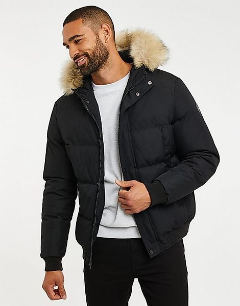 Threadbare Steppjacke THB Jacket Orwell (1-St) mit Kunstfellbesatz günstig online kaufen