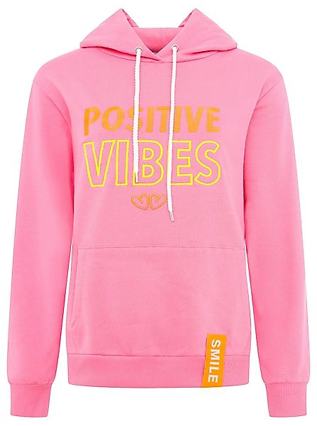 Zwillingsherz Hoodie Positive Vibes Mit Baumwolle, günstig online kaufen
