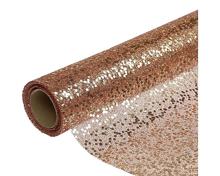 Viana Tischläufer Tischläufer Weihnachten Roségold Glitzer Tischdeko 48×450 günstig online kaufen