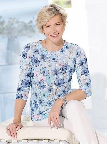 Classic 3/4-Arm-Shirt "Rundhals-Shirt" 1 tlg. günstig online kaufen