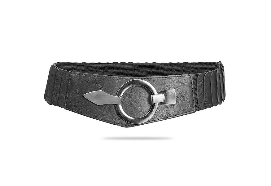 Caspar Taillengürtel GU300 Damen elastischer breiter Stretch Gürtel günstig online kaufen