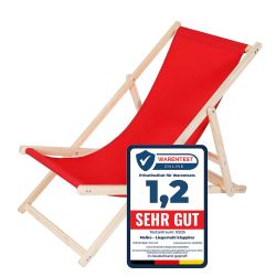 Melko Gartenstuhl Strandliege Liegestuhl Gartenliege Holz günstig online kaufen