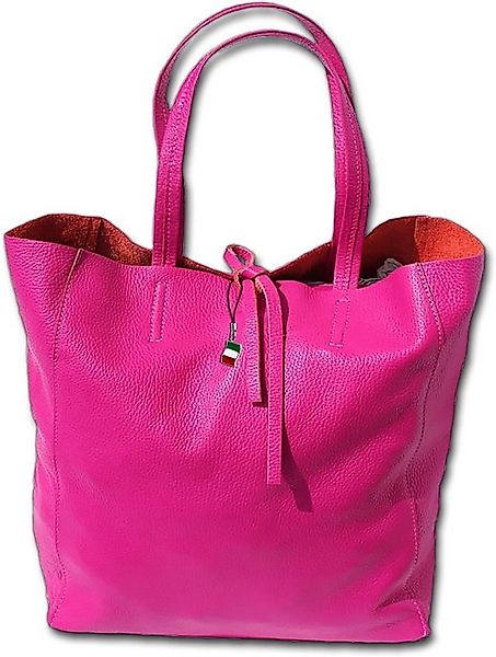 FLORENCE Shopper Florence Echtleder Schultertasche pink (Schultertasche, Sh günstig online kaufen