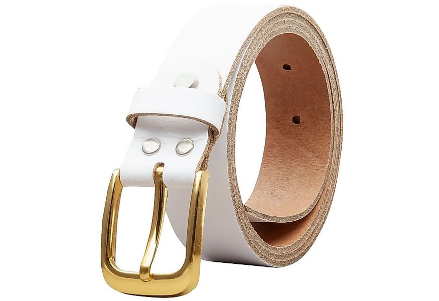 COLOGNEBELT Ledergürtel OM316-SL-Weiss MADE IN GERMANY, Weiss Kürzbar, 100 günstig online kaufen
