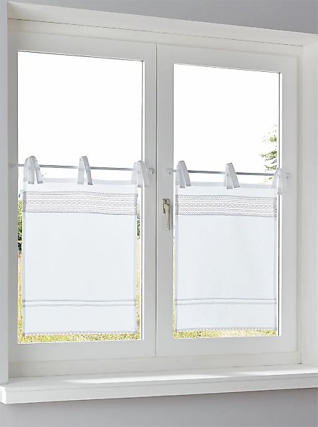 heine home Scheibengardine Bindebänder 1 tlg. günstig online kaufen