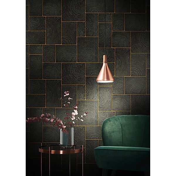 Marburg Vliestapete, Holz, natürlich, schimmernd, (1 St), moderne Tapete fü günstig online kaufen