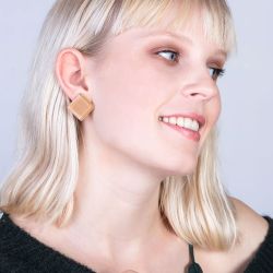 ALEXASCHA Paar Ohrstecker Quadratische Statement Ohrringe günstig online kaufen