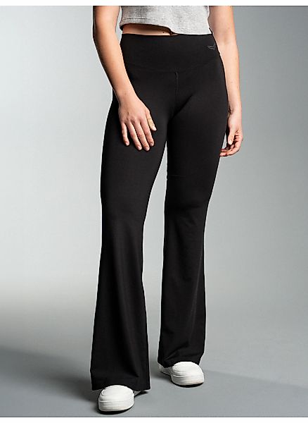 Trigema Jerseyhose "TRIGEMA Schlaghose mit hohem Bund", (1 tlg.) günstig online kaufen