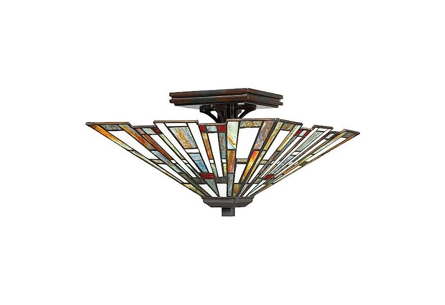 Licht-Erlebnisse Deckenleuchte NEVAN, ohne Leuchtmittel, Glas Metall B: 36, günstig online kaufen