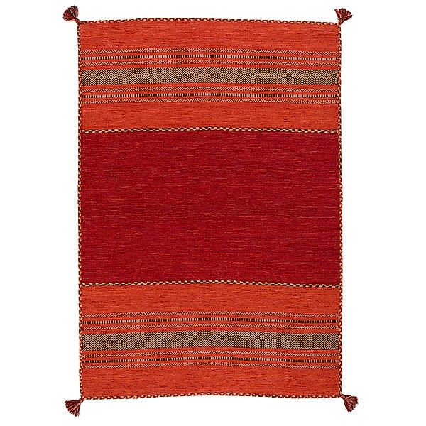 Pergamon Wollteppich Natur Teppich Kelim Navarro, günstig online kaufen