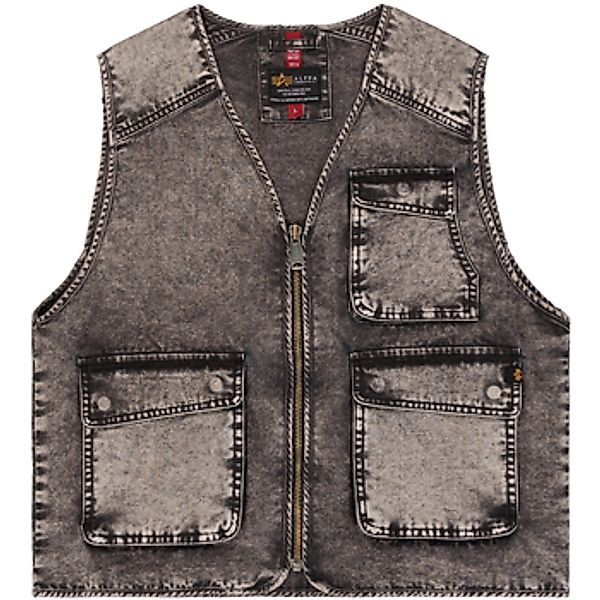 Alpha  Strickjacken Canvas Acid Vest - black günstig online kaufen
