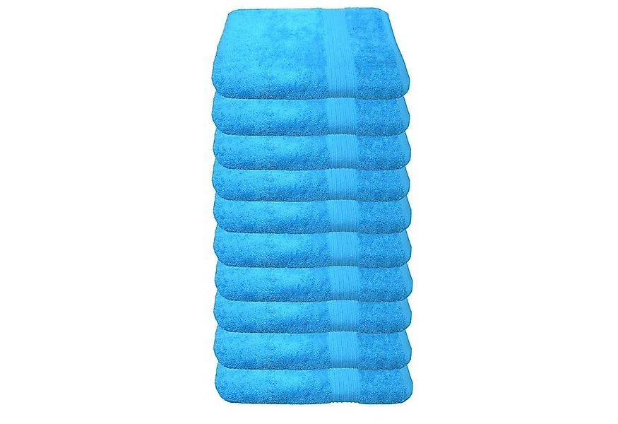 Julie Julsen Gästehandtücher 10-Gästehandtücher-Türkis-Gästetuch 30 x 50 cm günstig online kaufen