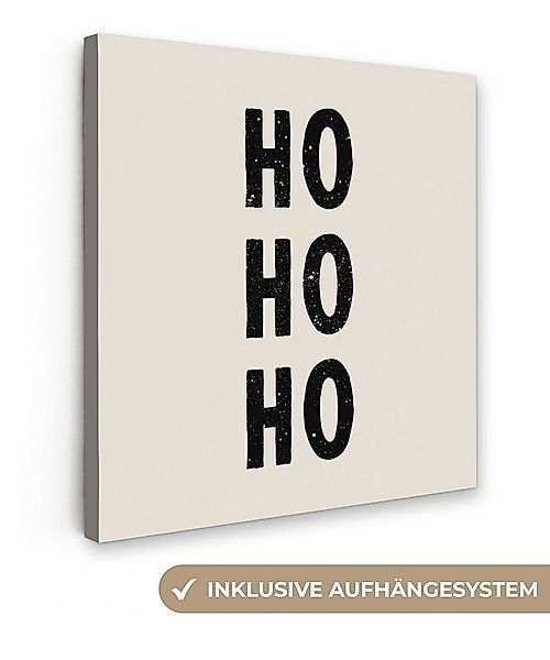 OneMillionCanvasses® Leinwandbild Weihnachten - Ho ho ho - Sprichwörter - B günstig online kaufen