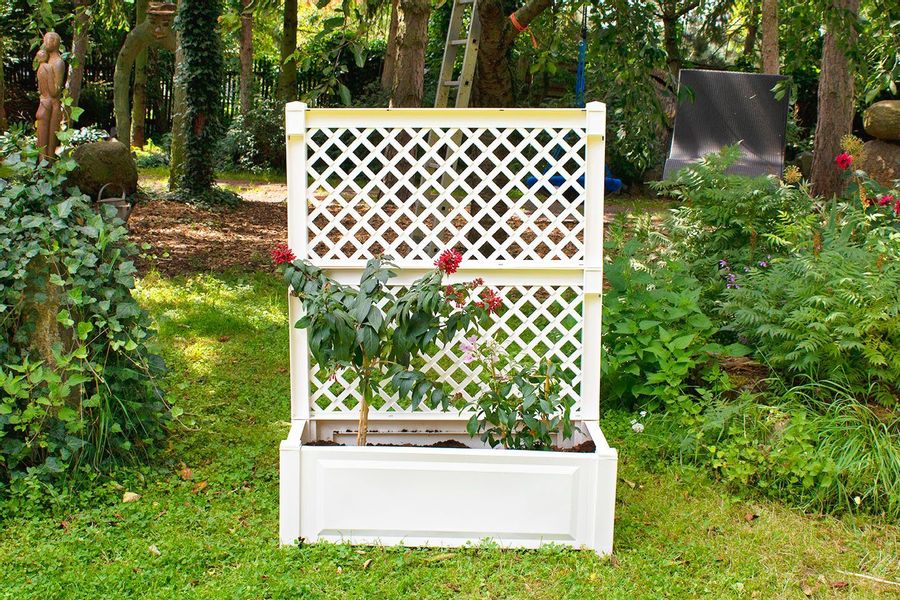 KHW Blumenkasten KHW Pflanzkasten mit Spalier günstig online kaufen
