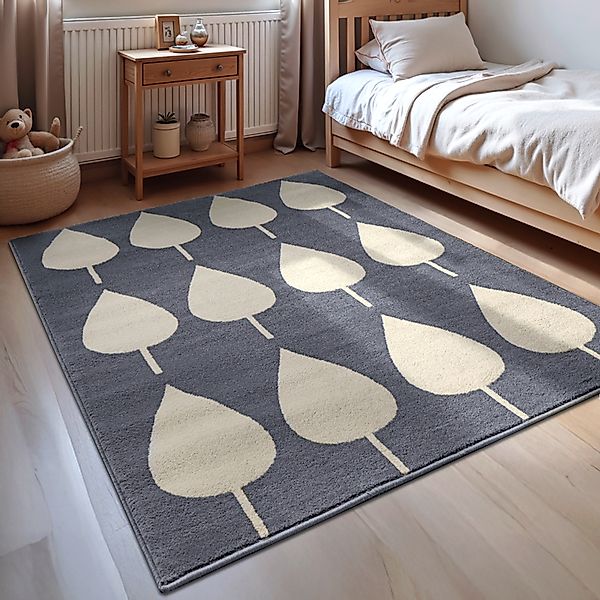 HANSE Home Kinderteppich »Lovely Leaves«, rechteckig, 8 mm Höhe, Spielteppi günstig online kaufen