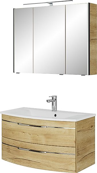 Saphir Badmöbel-Set Serie 7045 2-teilig Mineralmarmor-Waschtisch günstig online kaufen