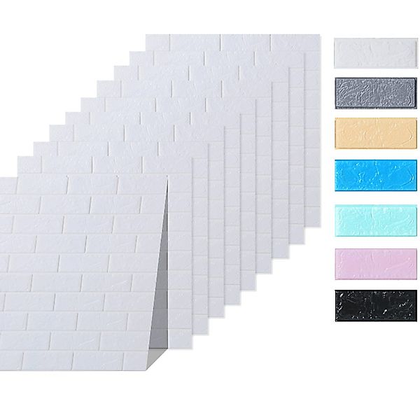 HOOZ Wandpaneel 10x Wandpaneele 3D-Ziegelsteinoptik 77x70x0,5 günstig online kaufen