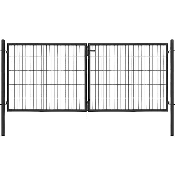 Doppeltor Classic Einstabmattenfüllung Anthrazit 175 x 300 cm günstig online kaufen