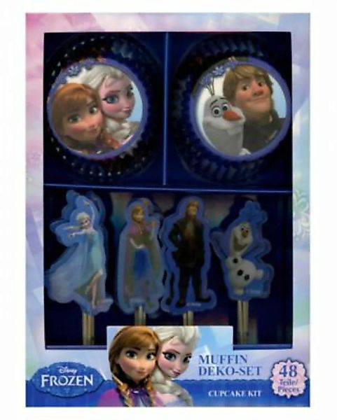 Dekoback "48 tlg. Disney Kindergeburtstags Muffin Set ""Frozen"" Backzubehö günstig online kaufen