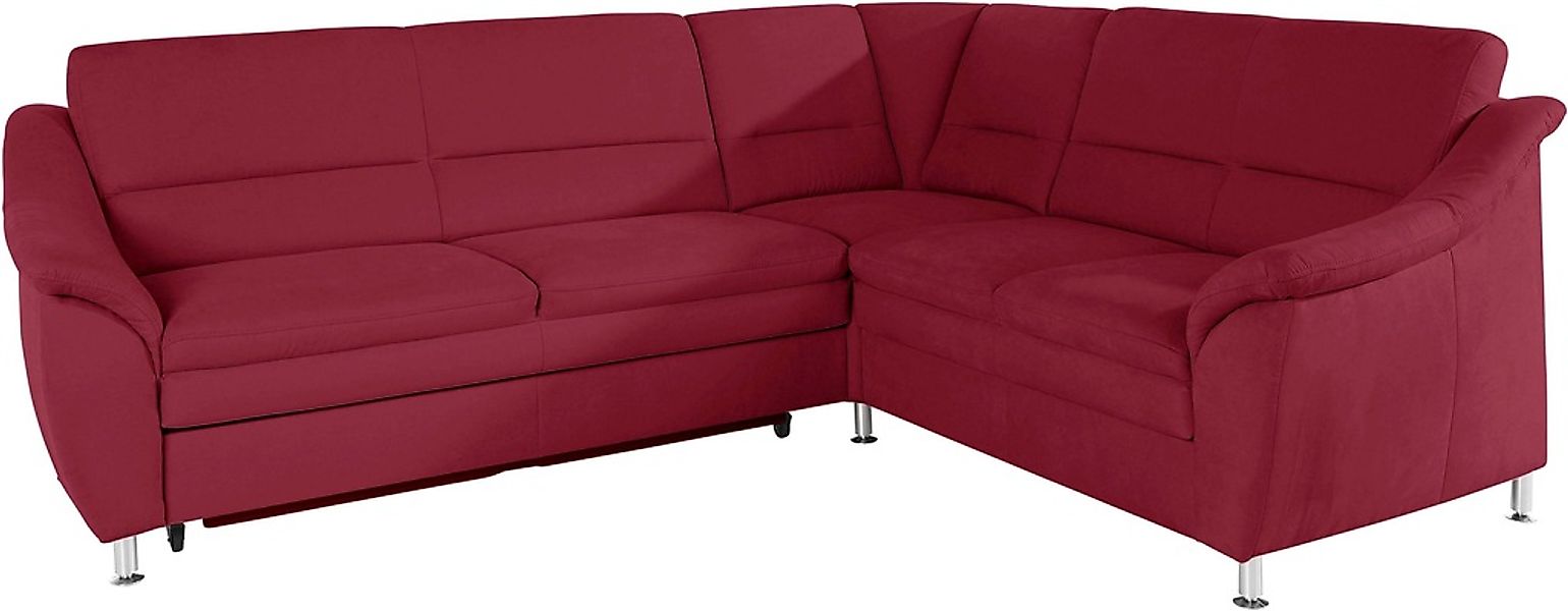 Places of Style Ecksofa »Cardoso L-Form«, Federkern, wahlweise mit Bett, Sc günstig online kaufen