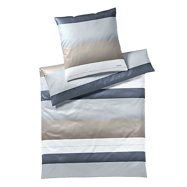 JOOP! Mako Satin Bettwäsche Purity 4073-7 sand silber grau 135x200 günstig online kaufen