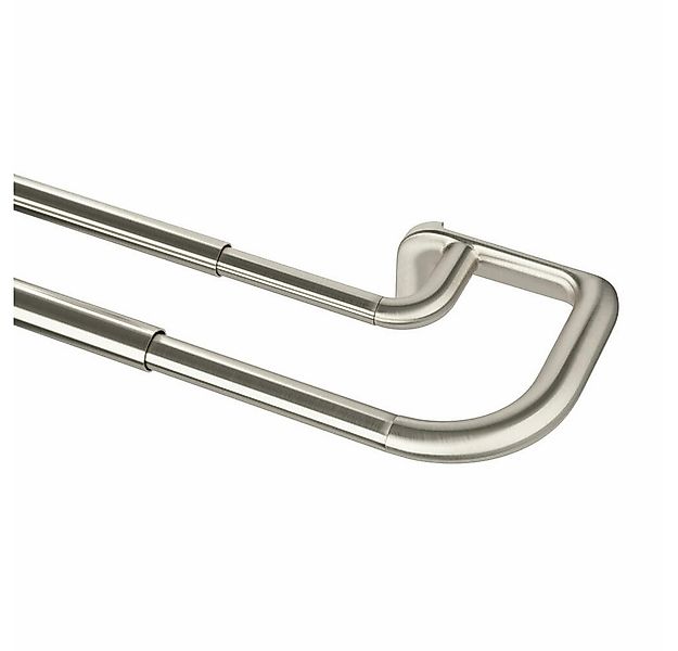 Umbra Gardinenstange Twilight Nickel Matt, 167-366 cm, Stahl, Aluminium günstig online kaufen