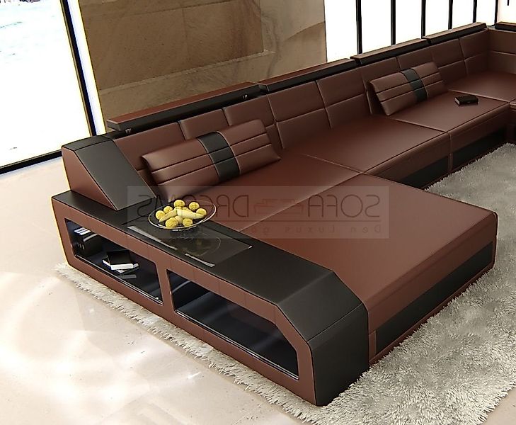 Sofa Dreams Wohnlandschaft Sofa Leder Ledercouch günstig online kaufen