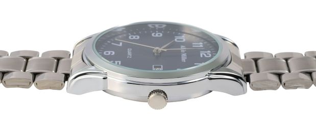 Alain Miller Quarzuhr 2800104 Edelstahlarmband, Datumsanzeige, günstig online kaufen
