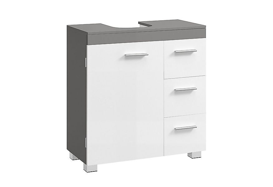 VASAGLE Waschbeckenunterschrank Badezimmerschrank Badschrank mit 3 großen S günstig online kaufen