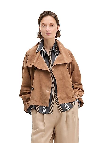 Marc O'Polo Lederjacke aus softem Ziegenvelours-Leder günstig online kaufen