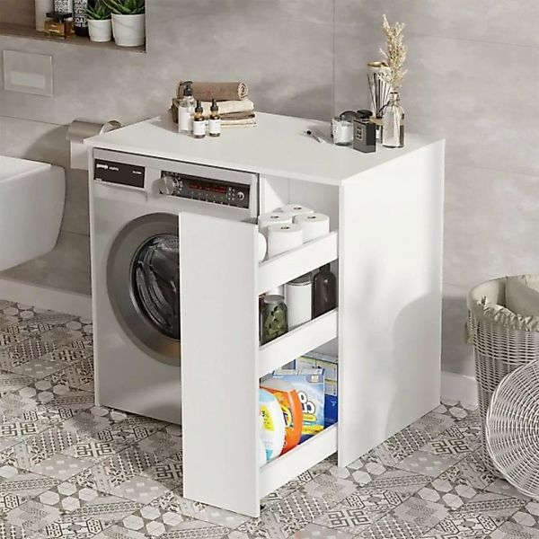 Luxusbetten24 Waschmaschinenumbauschrank Designer Waschmaschinenschrank Lau günstig online kaufen