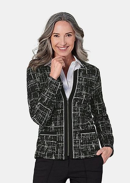 GOLDNER Outdoorjacke Kurzgröße: Leichte Jacke in Jersey Jacquard günstig online kaufen