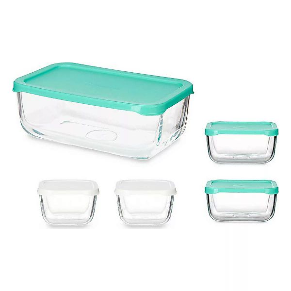 Lunchbox-set 5 Stücke Kunststoff Glas günstig online kaufen