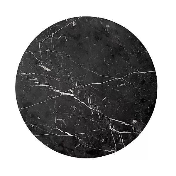 Menu - Androgyne Beistelltisch Marmor Ø43cm - schwarz/Tischplatte Marquina- günstig online kaufen