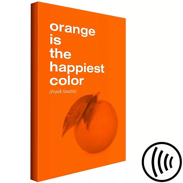Bild auf Leinwand The Happiest Colour (1 Part) Vertical XXL günstig online kaufen