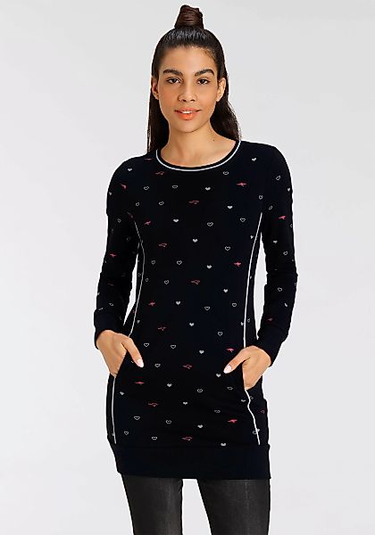 KangaROOS Sweater Langarm, figurbetont, aus Interlock-Baumwolle, günstig online kaufen