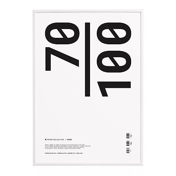 Paper Collective - Frame Bilderrahmen weiß 70x100cm - weiß/BxH 70x100cm günstig online kaufen