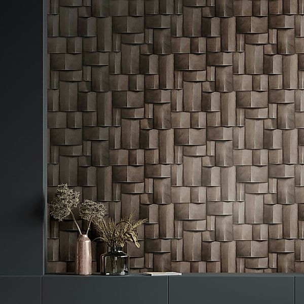 Marburg Vliestapete Tapete Modern Cubes, geprägt, günstig online kaufen