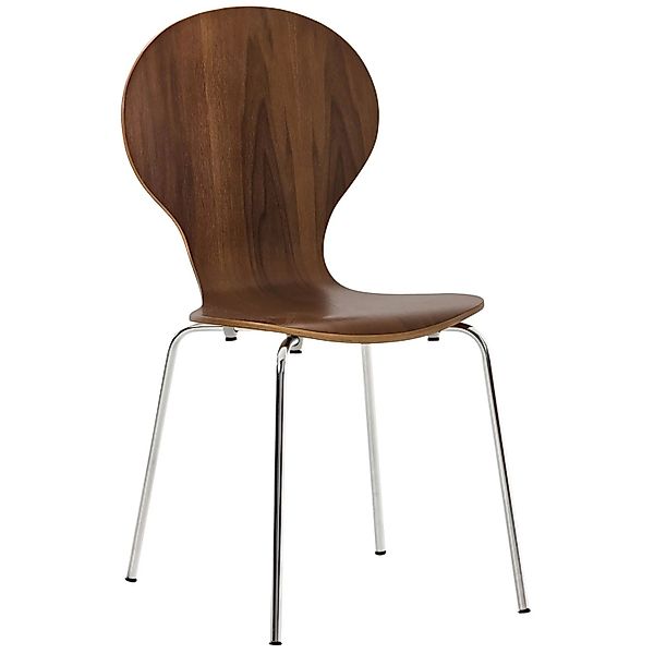 DELUKE Besucherstuhl ATHENS Holz Walnuss 43x45x86cm Konferenzstuhl Wartezim günstig online kaufen