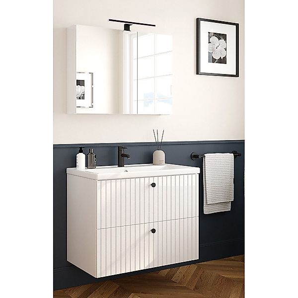 Lomadox Badmöbel-Set RIVA-107, (Spar-Set, 2-St., Waschtisch günstig online kaufen