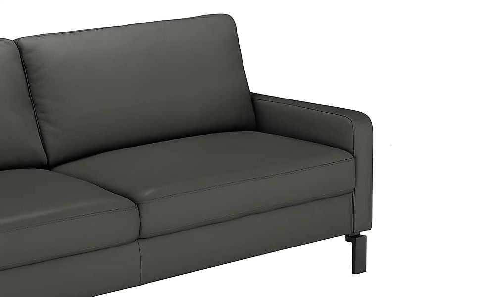 Max Schelling Ledersofa mit Winkelfüßen Maximum ¦ grau ¦ Maße (cm): B: 164 günstig online kaufen