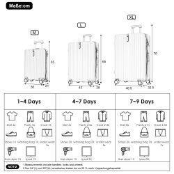 REDOM Hartschalen-Trolley Reise Trolley Gepäck, Nur günstig online kaufen