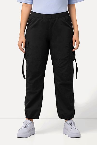 Ulla Popken Cargoshorts Cargohose Utility-Style Elastikbund günstig online kaufen