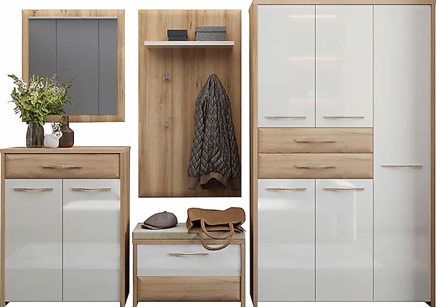 Home affaire Garderoben-Set »Gala« Set, Garderobenschrank,Schuhschrank,Schu günstig online kaufen
