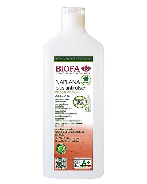 Biofa Naplana Pflegeemulsion Plus Antirutsch Holzpflegemilch günstig online kaufen